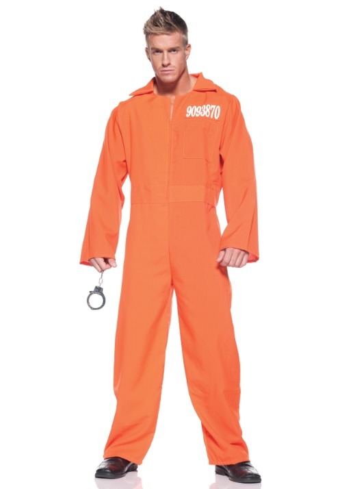 Plus Size Prison Men's Jumpsuit