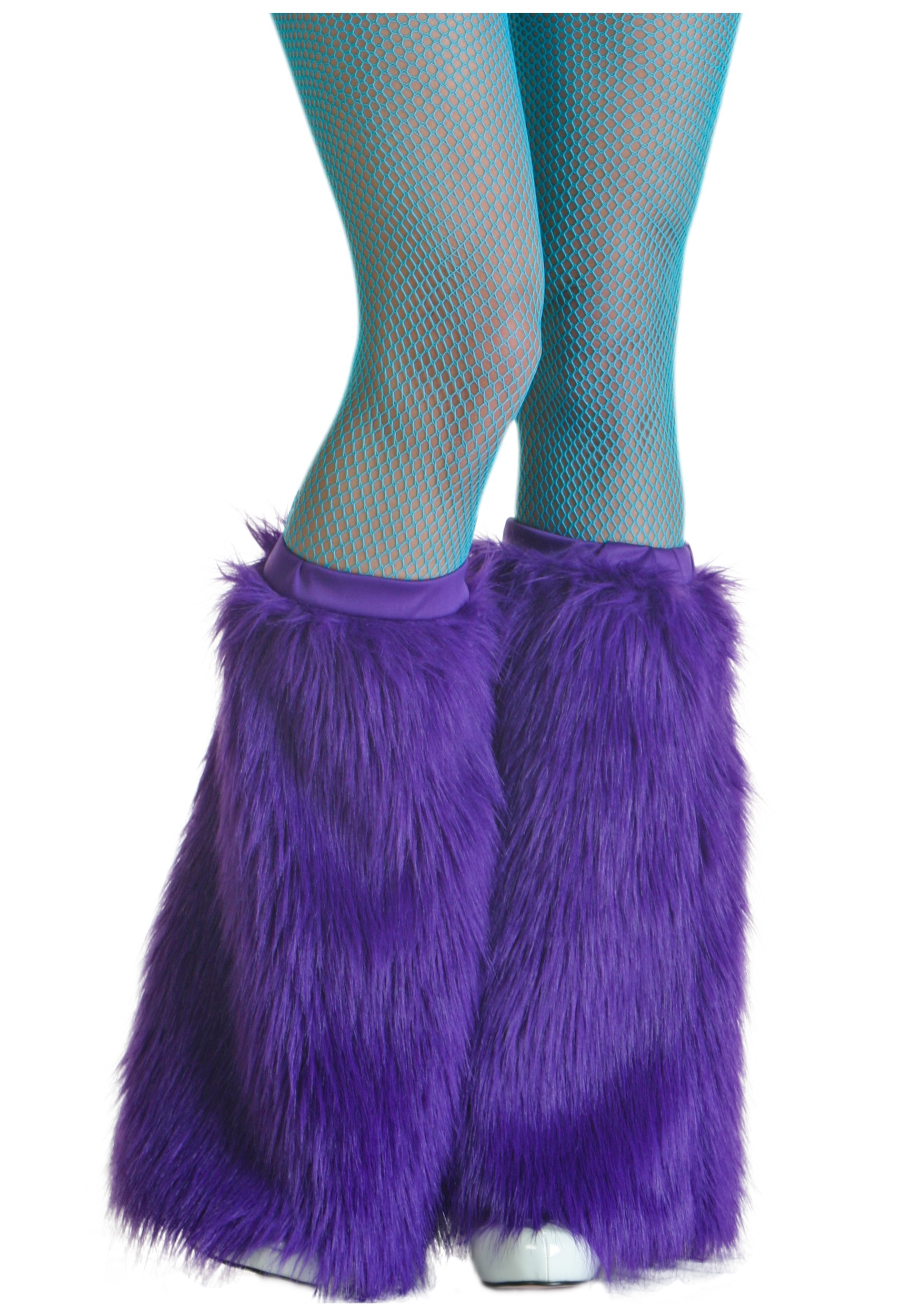 Violet Furry Women's Boot Covers