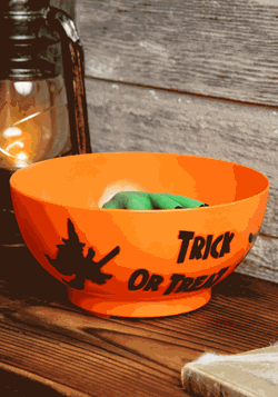Animated Monster Hand Treat Bowl