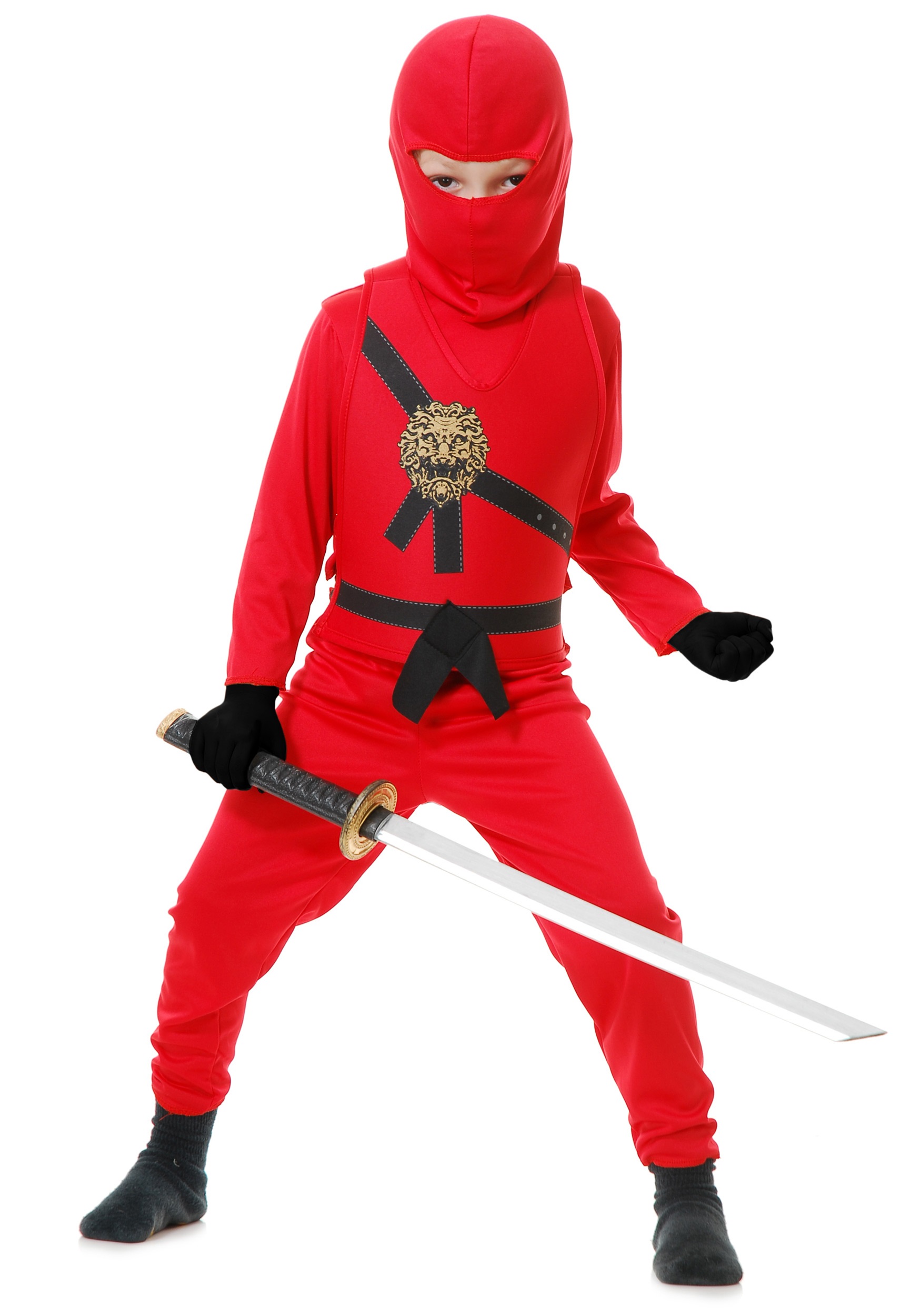 Size:Small 4-6 Child's Boy's Ninja Warrior Costume