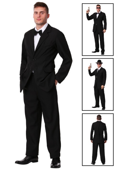 Plus Size Black Suit Costume