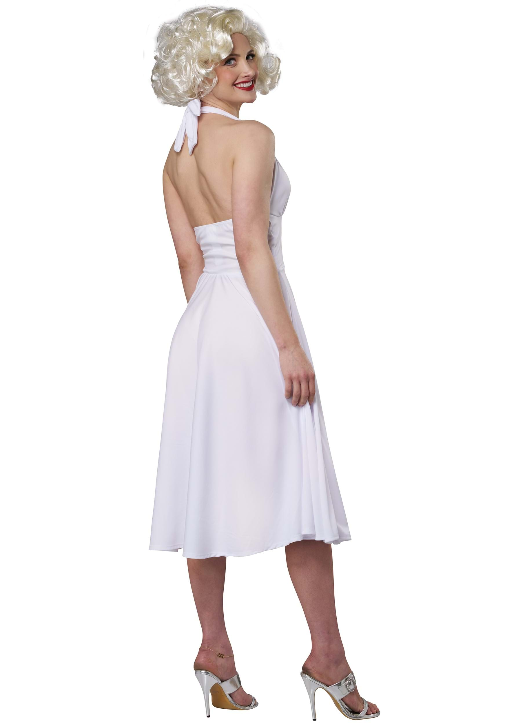 Marilyn Monroe Dress Costume , Sexy White Costume Dress