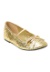 Girls Gold Glitter Ballet Flats
