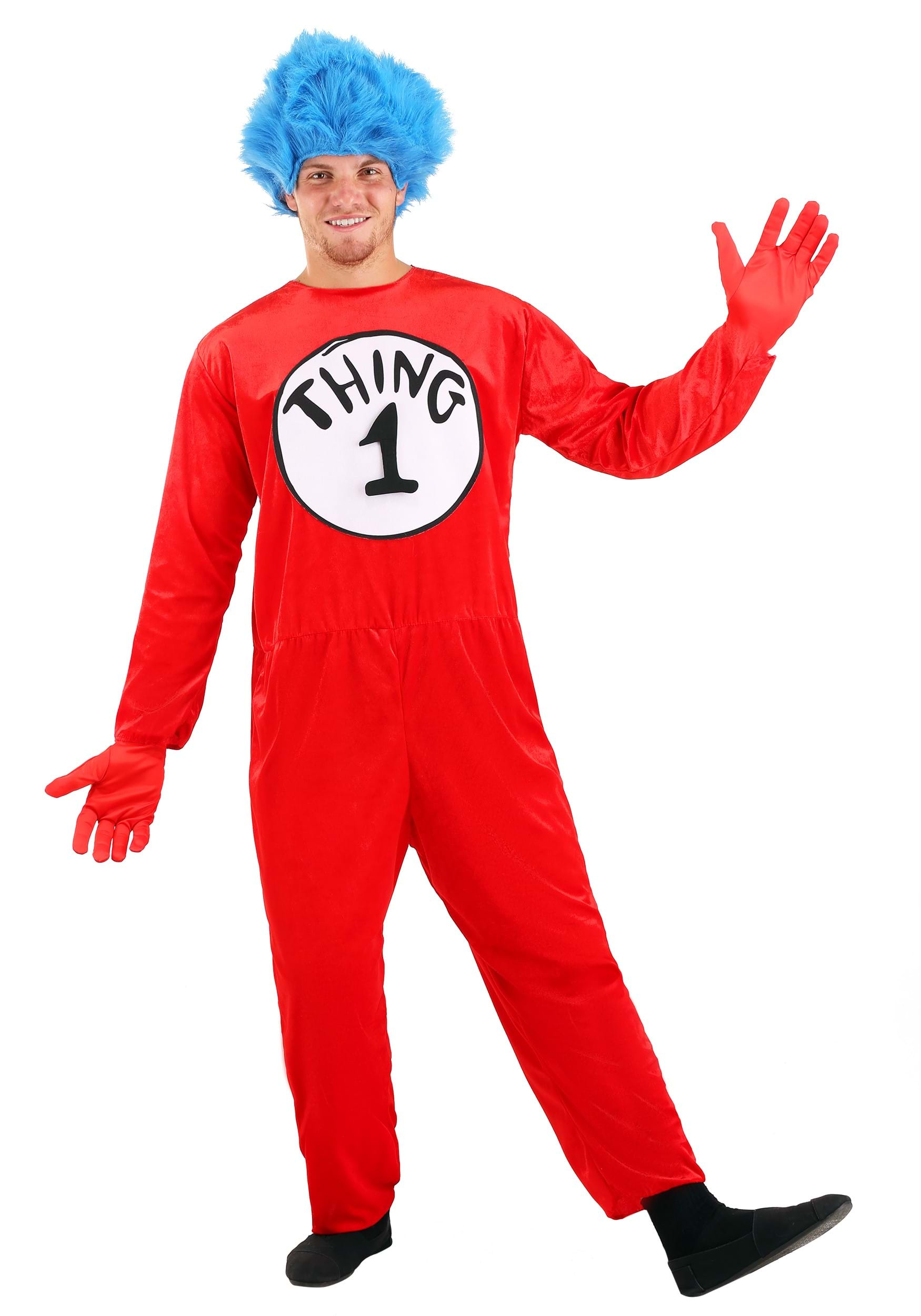 Adult Thing 1 & Thing 2 Costume , Dr. Seuss Costumes