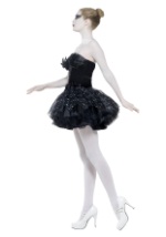 Gothic Swan Masquerade Costume for Women