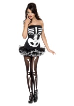 Women's Sexy Skeleton Costume Alt 3