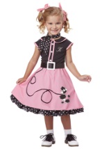 50s Poodle Cutie Toddler Costume