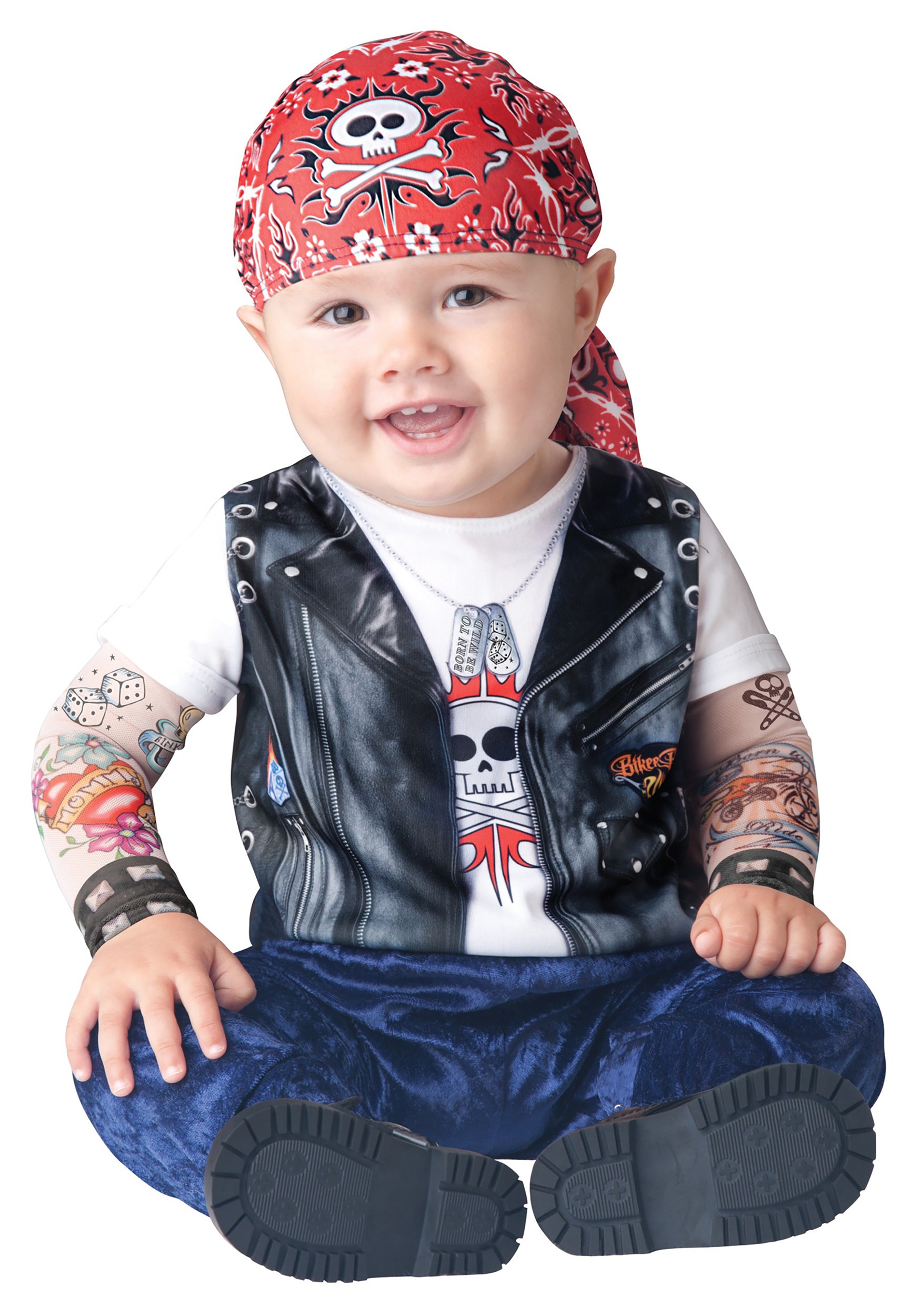 Born to be Wild Biker Costume for Baby