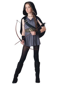Hooded Huntress Girl's Costume