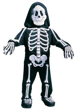 Child's White Skeleton Costume