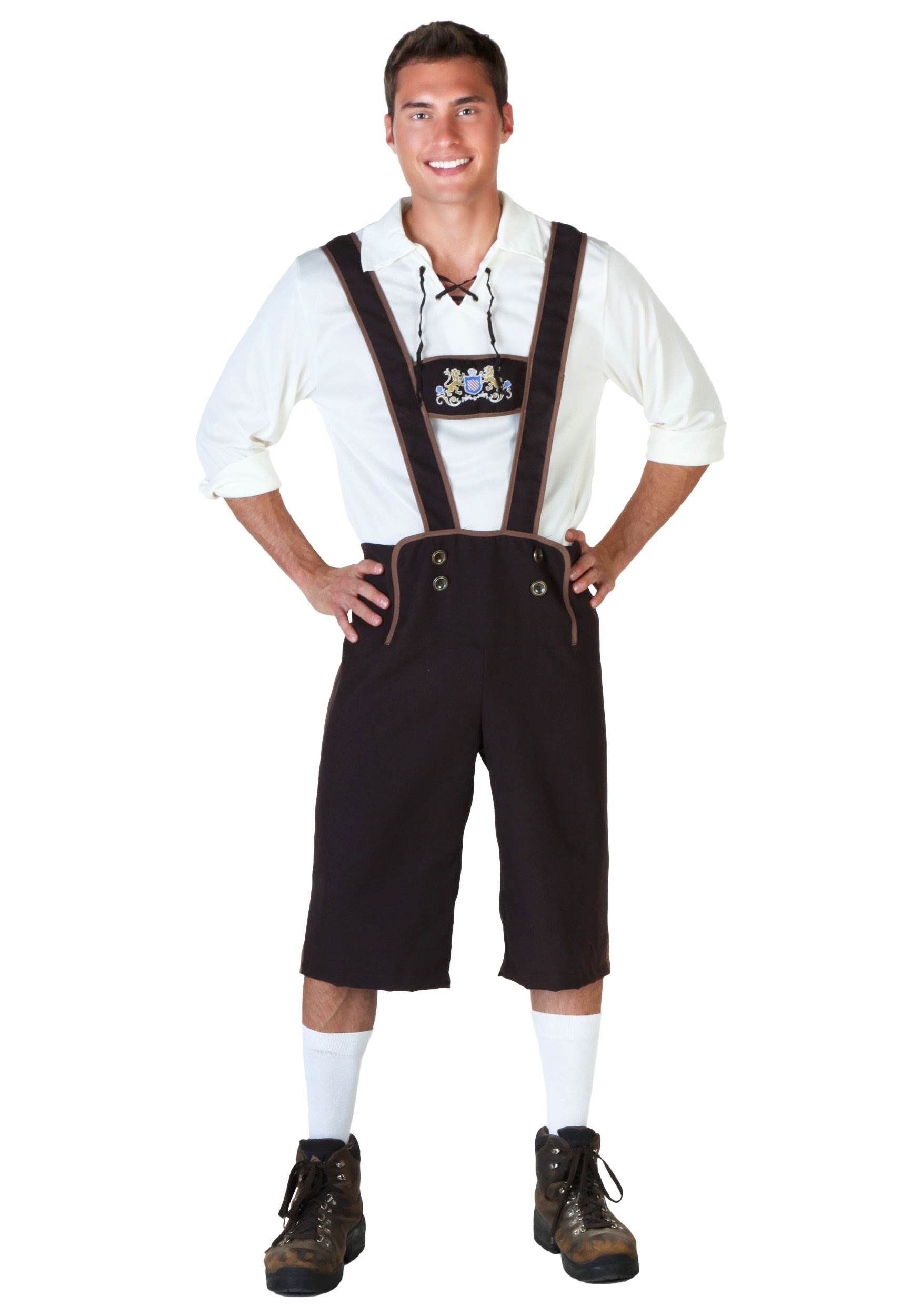 German Adult Lederhosen , Adult Costume
