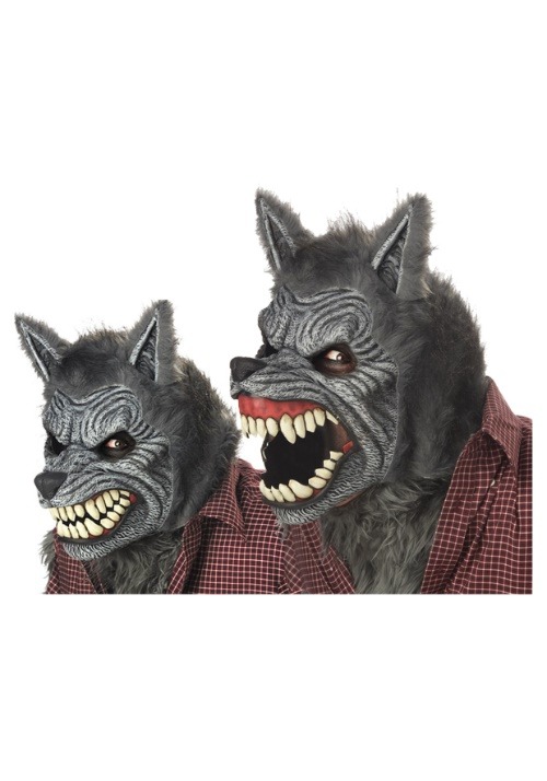 Werewolf Ani-Motion Grey Mask