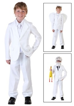 Kids White Suit Costume