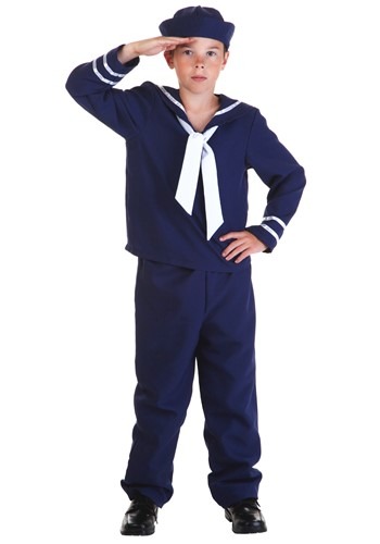 Blue Sailor Costume For Kids
