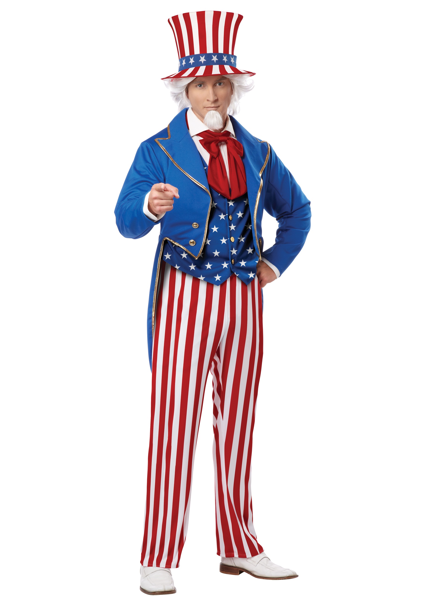Deluxe Men's Uncle Sam Costume