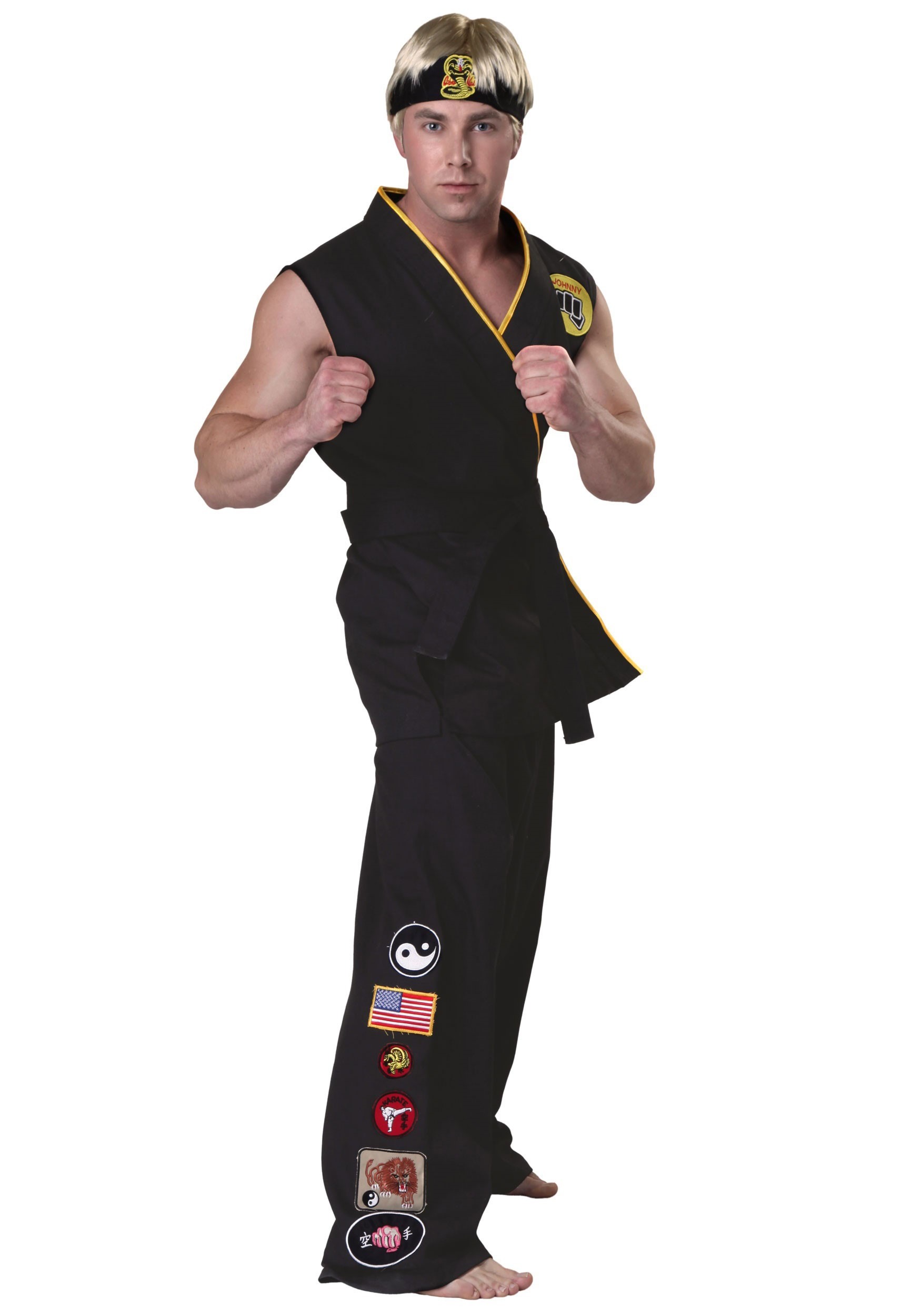Authentic Karate Kid Cobra Kai Adult Costume  | 80s Movies Costume