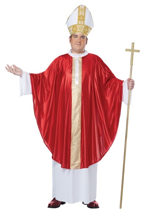 Plus Size Pope Costume For Adults