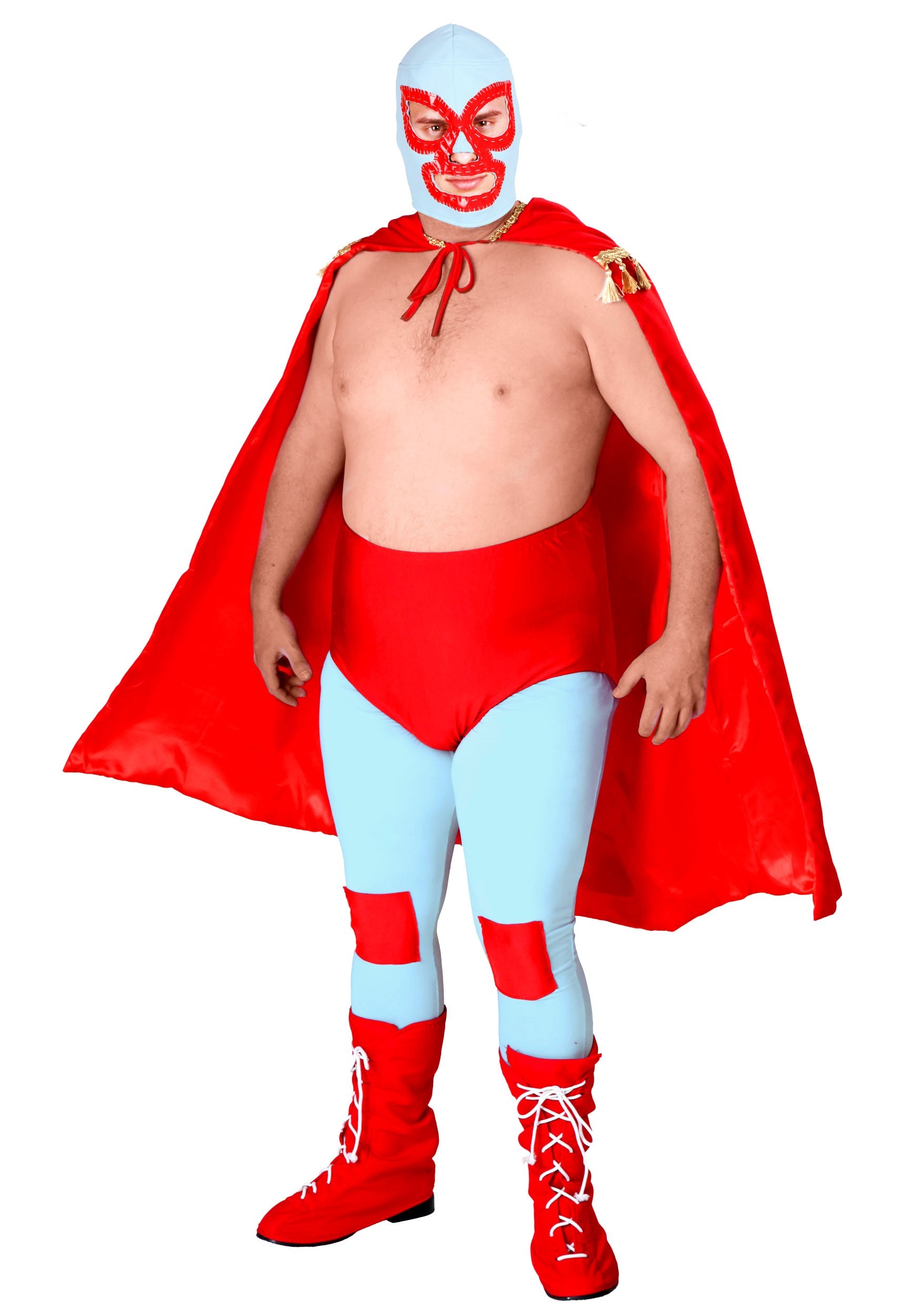 Men's Plus Size Nacho Libre Costume , Luchador Costume , Exclusive