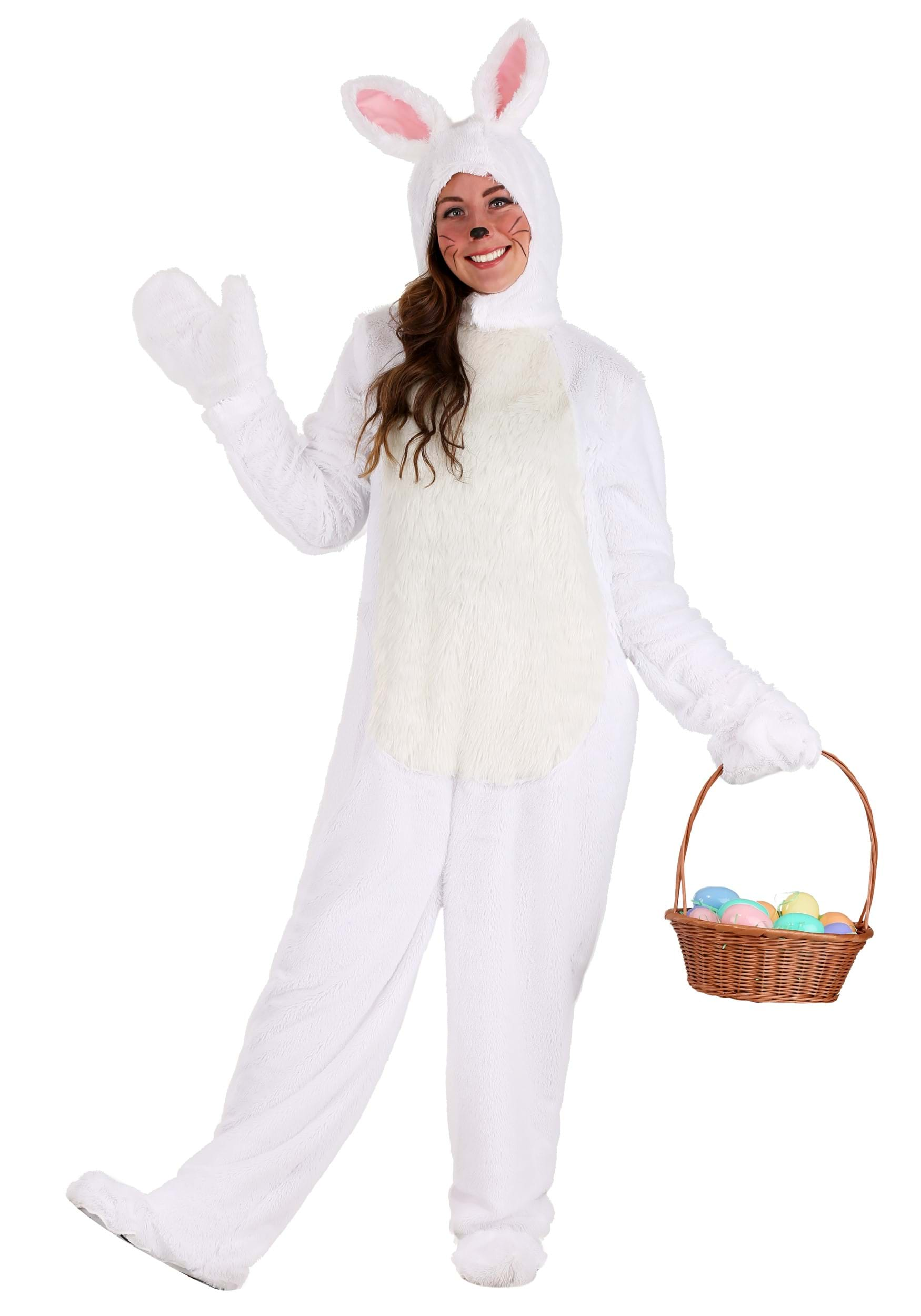 White Bunny Adult Costume