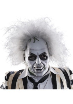 Adult Beetlejuice Full-Head Latex Mask w/ Hair