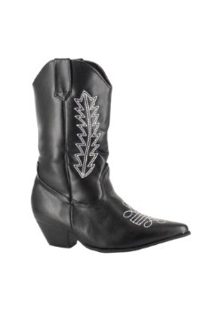 Kids Black Cowboy Boots