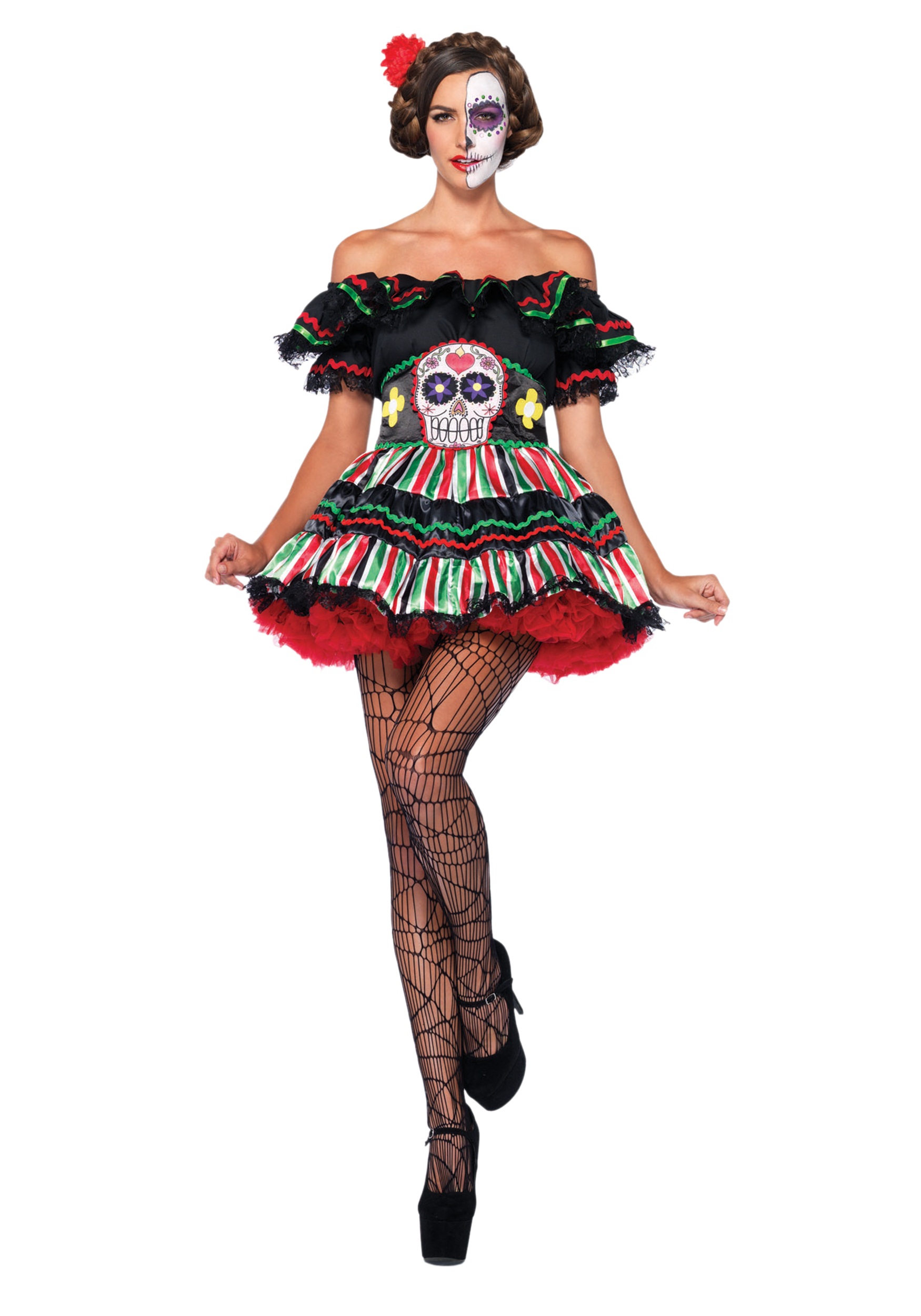 Day of the Dead Doll Costume For Women