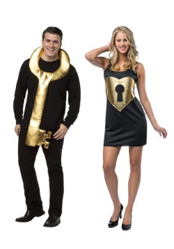 Adult Lock and Key Couples Costume