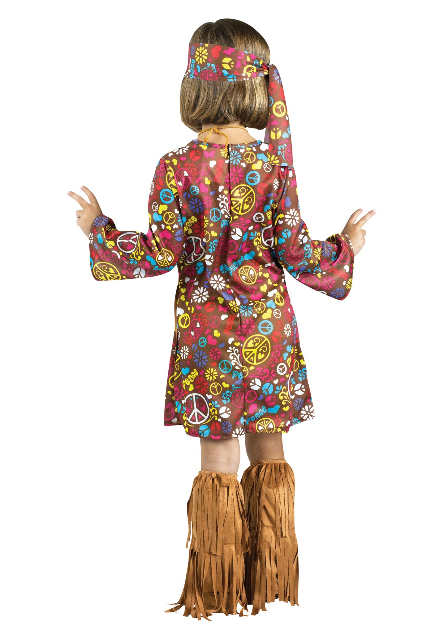 Toddler Peace & Love Hippie Costume Dress
