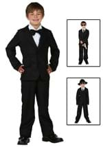 Kids Black Suit Costume