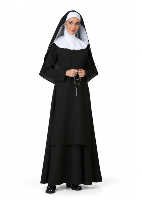 Womens Deluxe Nun Costume Upd 1