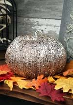 Champagne Glitter Pumpkin Decoration 8 Inch