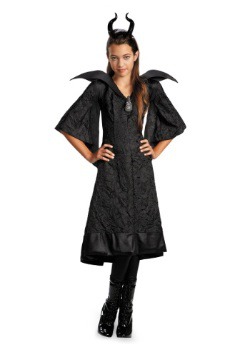 Girls Classic Maleficent Costume Dress