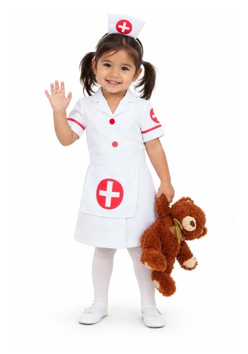 Girls Nurse Toddler Costume New Main