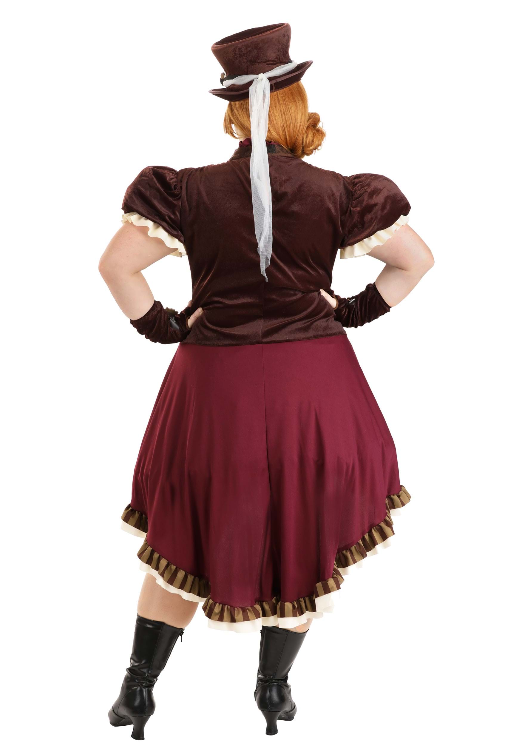 Steampunk Lady Plus Size Costume For Women , Decade Costumes