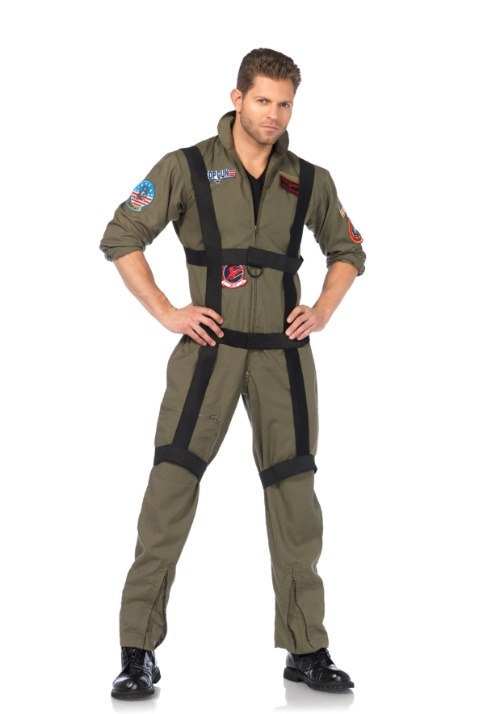 Top Gun Jumpsuit with Harness For Men