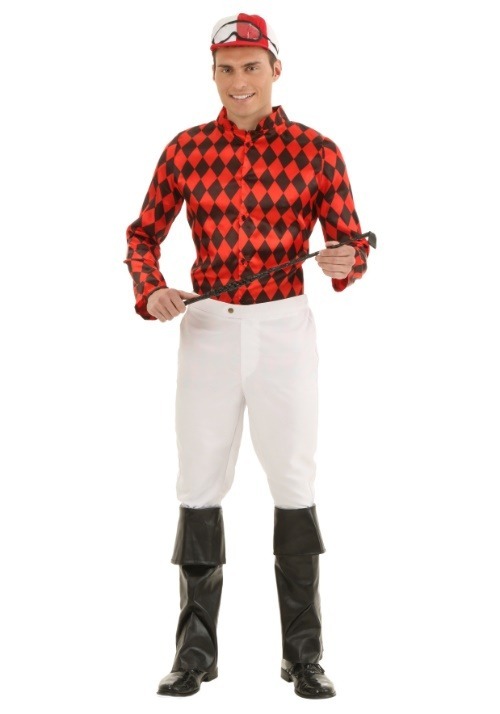 Men's Plus Size Jockey Costume