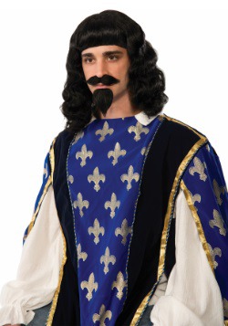 Adult Musketeer Wig and Goatee Accessory Set