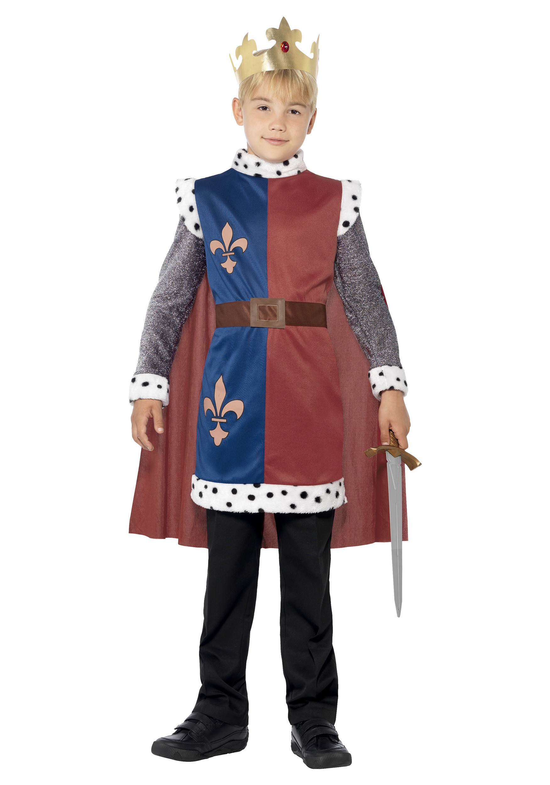 Boy's Medieval King Arthur Tunic , Historical Costumes