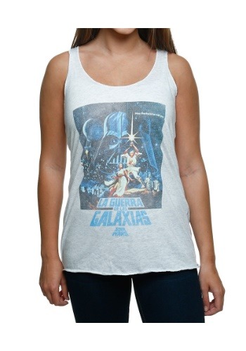 Star Wars Galaxies Poster Juniors Racerback Tank
