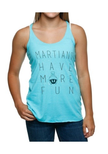 Looney Tunes Martians Have Fun Juniors Racerback Tank