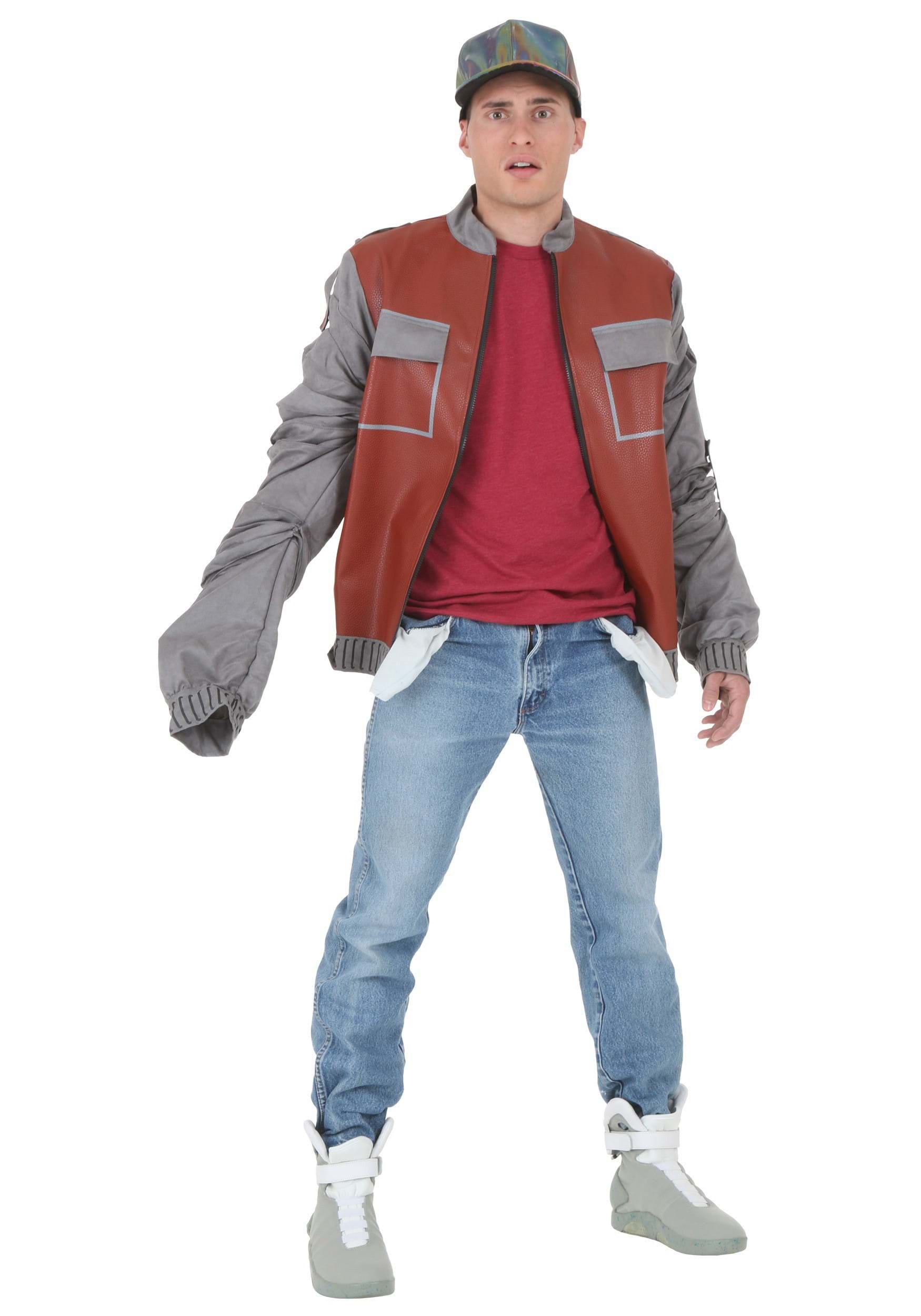 Plus Size Marty McFly Jacket Costume from Back to The Future Part II