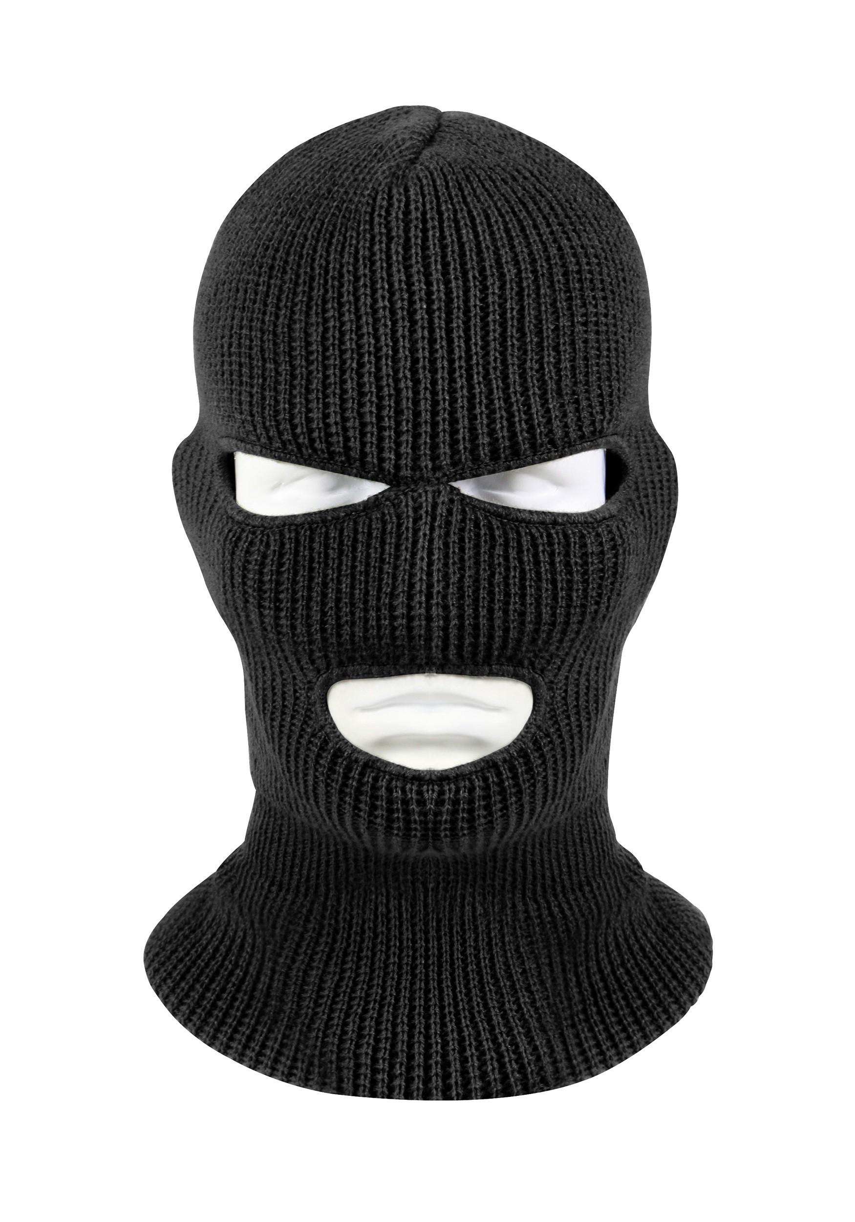 Adult Black 3-Hole Face Mask , Halloween Costume Masks