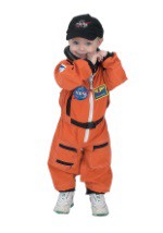 Orange Astronaut Romper for Toddlers