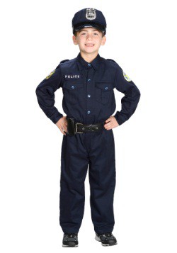 Deluxe Police Officer Costume For Boys
