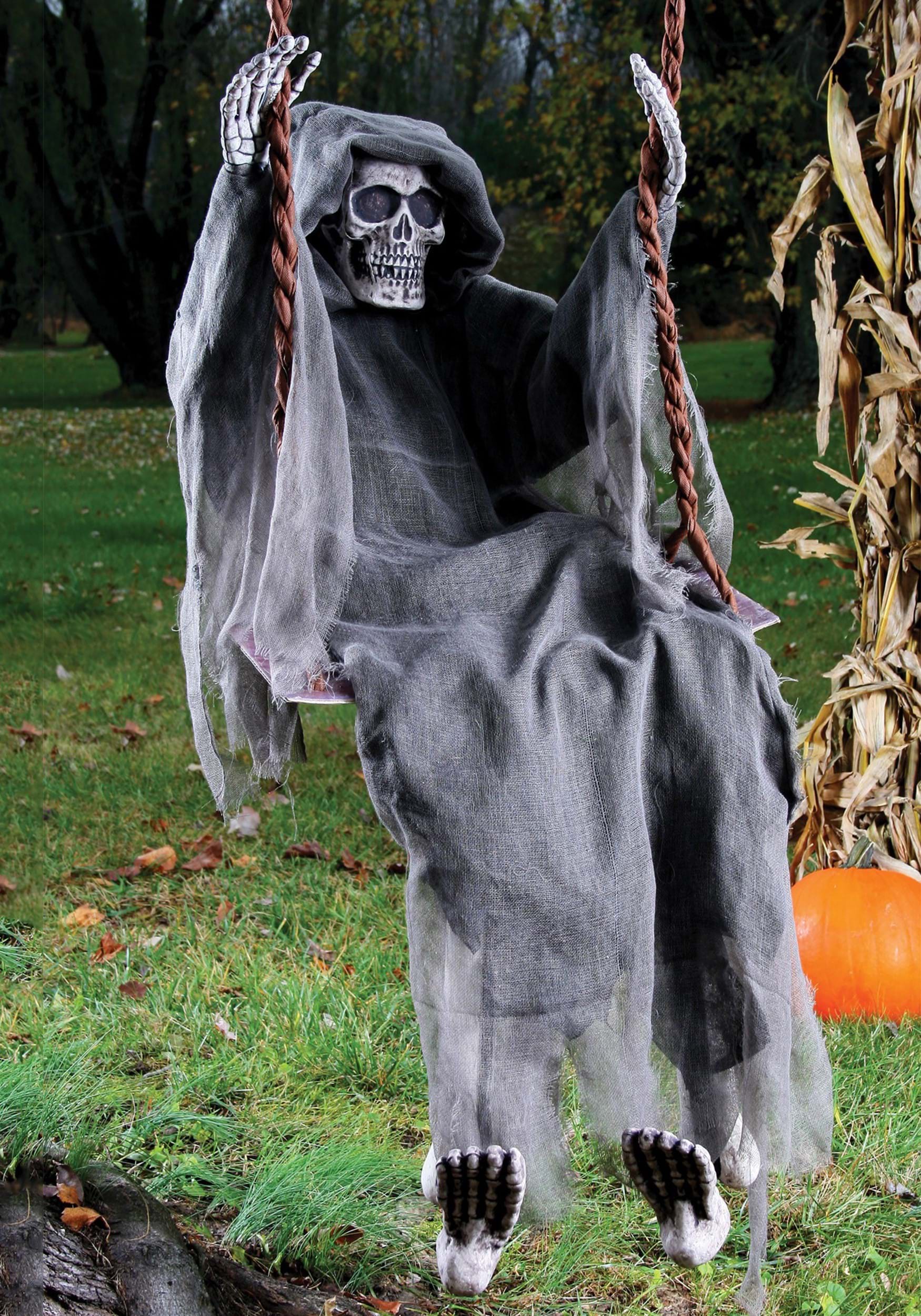 60 Inch Swinging Reaper Prop , Halloween Decoration