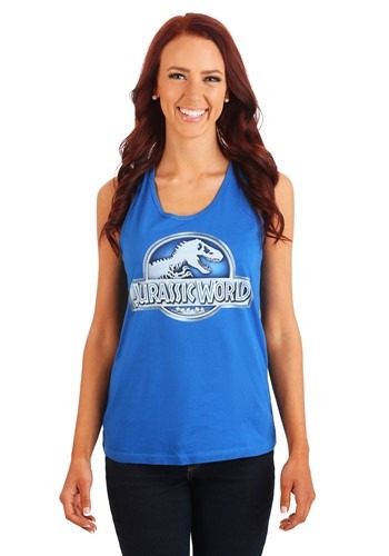 Jurassic World Logo Juniors Racer-Back Tank