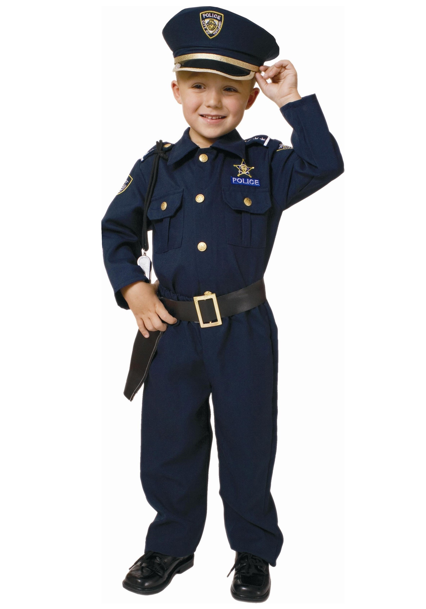 Toddler Deluxe Police Officer Costume