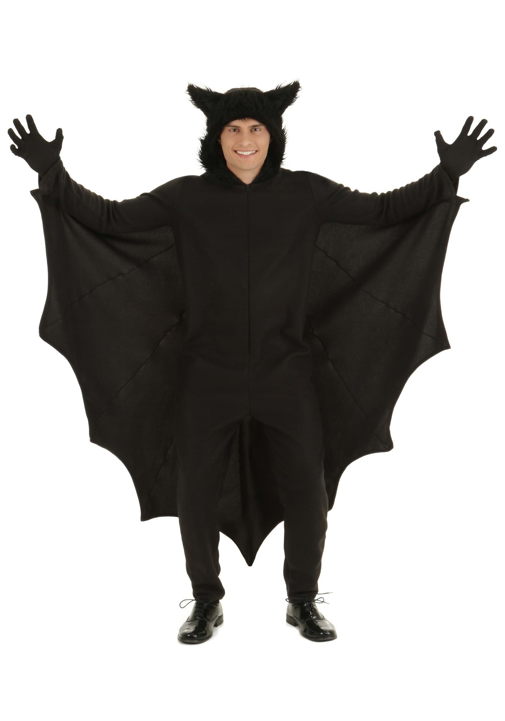 Fleece Bat Costume For Adults
