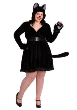 Womens Black Cat Plus Size Costume