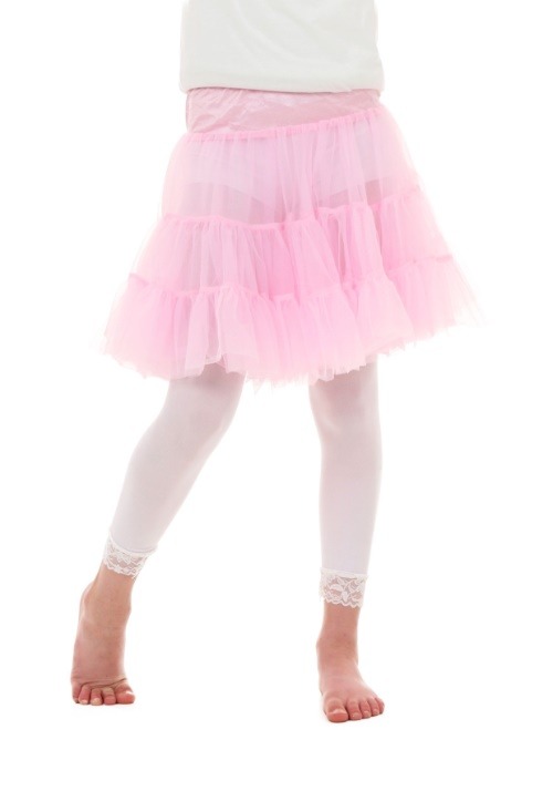 Kids Pink Knee Length Crinoline